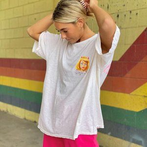 NEW BOYS LIE KEN YOU NOT IVORY BOYFRIEND TEE - ONE SIZE